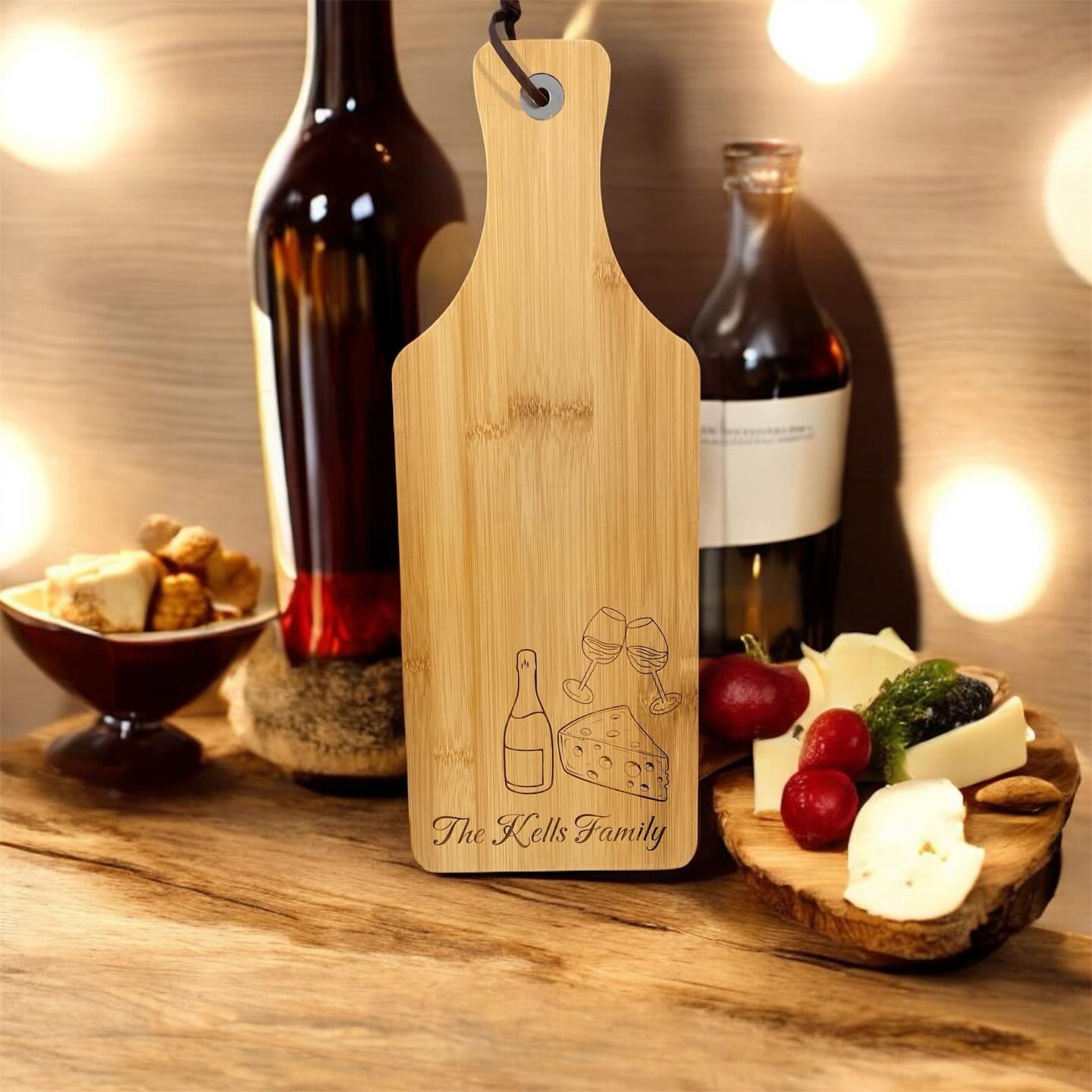 Personalised engraved serving board