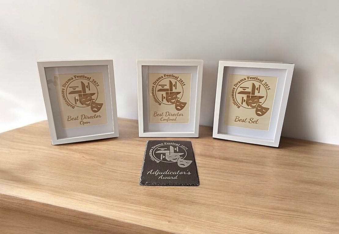 Engraved club award plaque